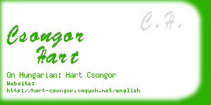 csongor hart business card